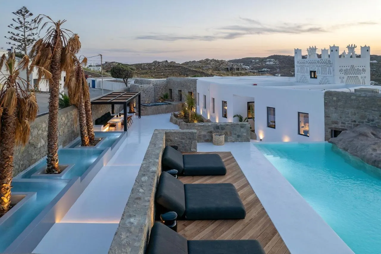 Mykonos Town Black Villa- Cave Heated Pool 0*, Mykonos Town 그리스