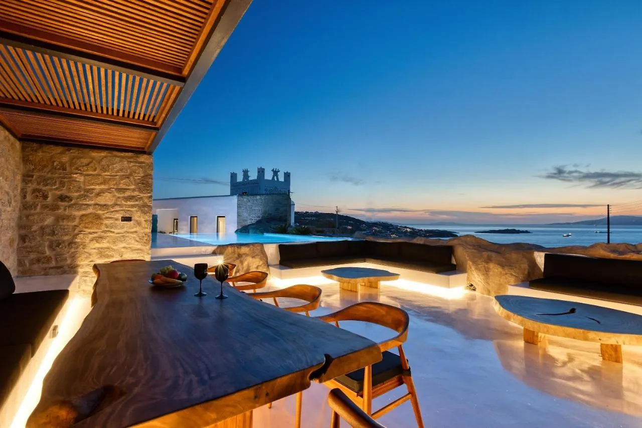 Mykonos Town Black Villa- Cave Heated Pool 0*, Mykonos Town