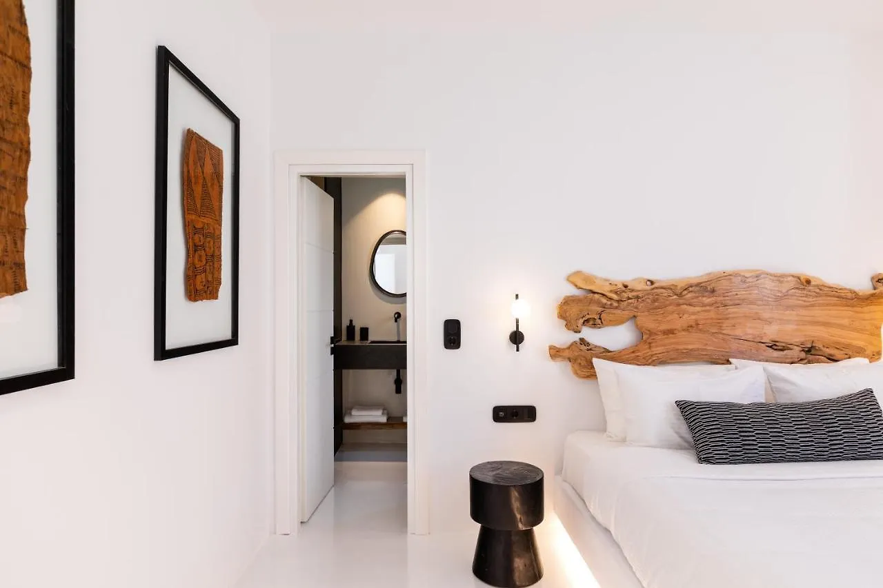 빌라 Mykonos Town Black Villa- Cave Heated Pool