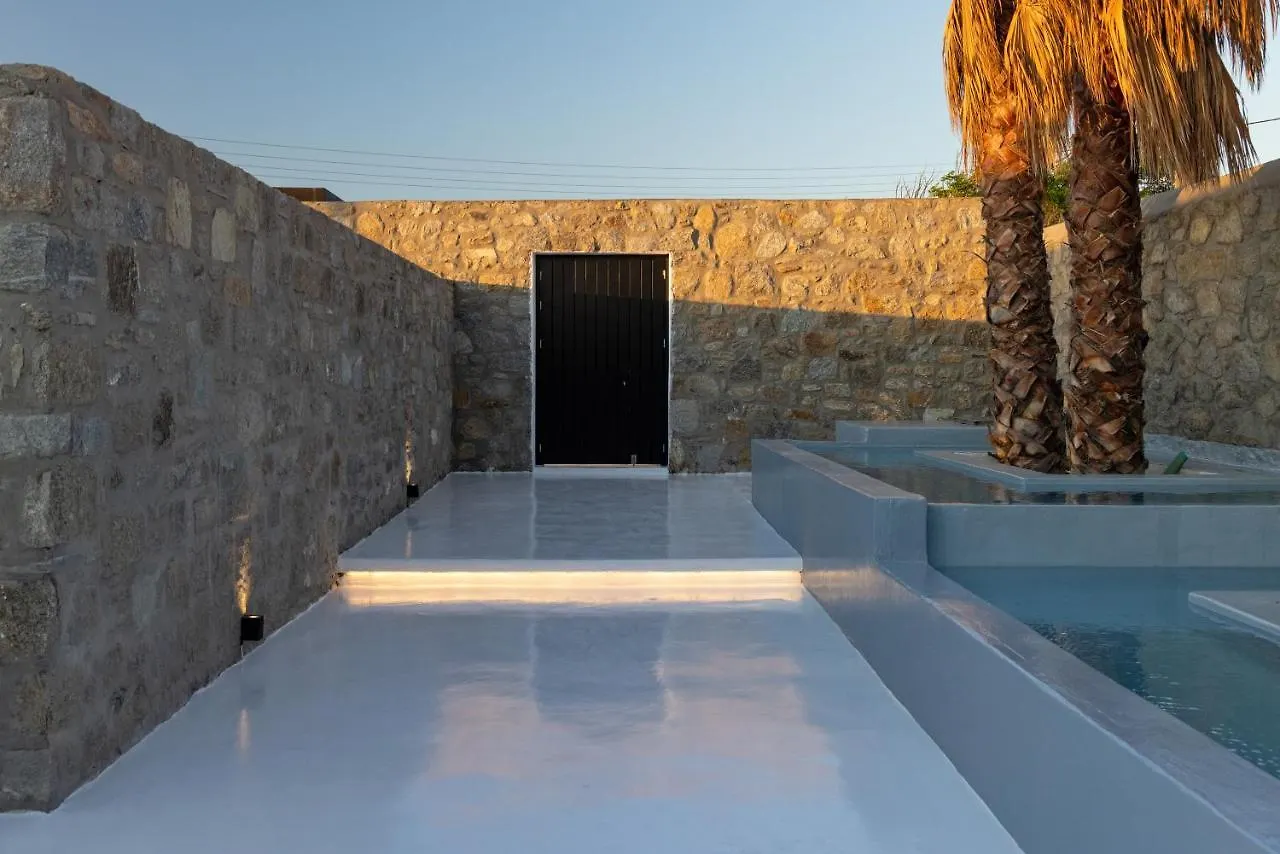 빌라 Mykonos Town Black Villa- Cave Heated Pool