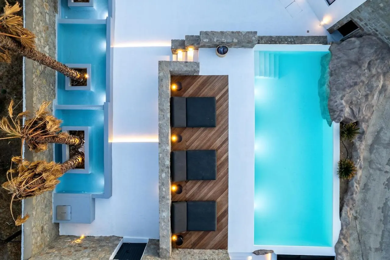 Mykonos Town Black Villa- Cave Heated Pool 0*, Mykonos Town 그리스